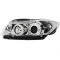BMW E90/E91 (05-08) priekšējie lukturi, eņģeļ acis, hromēti
